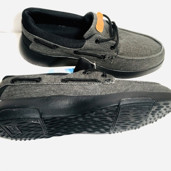 Ortho Comfort Men’s Casual Dark Gray Canvas Lace Up Loafer With Arch Support 10M - Picture 6 of 9